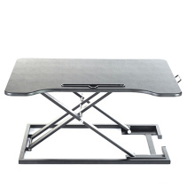 Wholesale SDC-B08-2 Wood White Standing Desk Converter Height Adjustable Sit